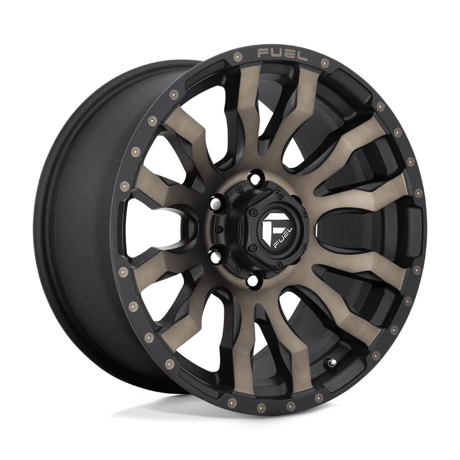 Fuel D674 BLITZ 16x8 ET01 6x139.7 106.10mm MATTE BLACK DOUBLE DARK TINT (Load Rated 1043kg)