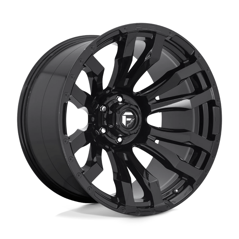 Fuel D675 BLITZ 18x9 ET-12 5x127 71.50mm GLOSS BLACK (Load Rated 1134kg)