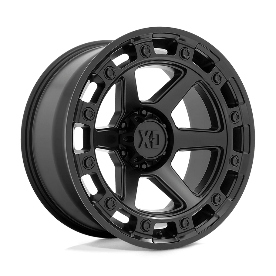 XD XD862 RAID 17x9 ET0 6x139.7 106.10mm SATIN BLACK (Load Rated 1134kg)