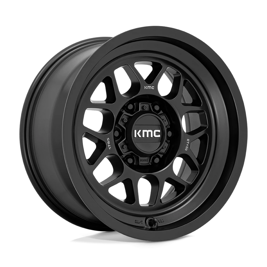 KMC KM725 TERRA 18x8.5 ET0 6x139.7 106.10mm SATIN BLACK (Load Rated 1134kg)