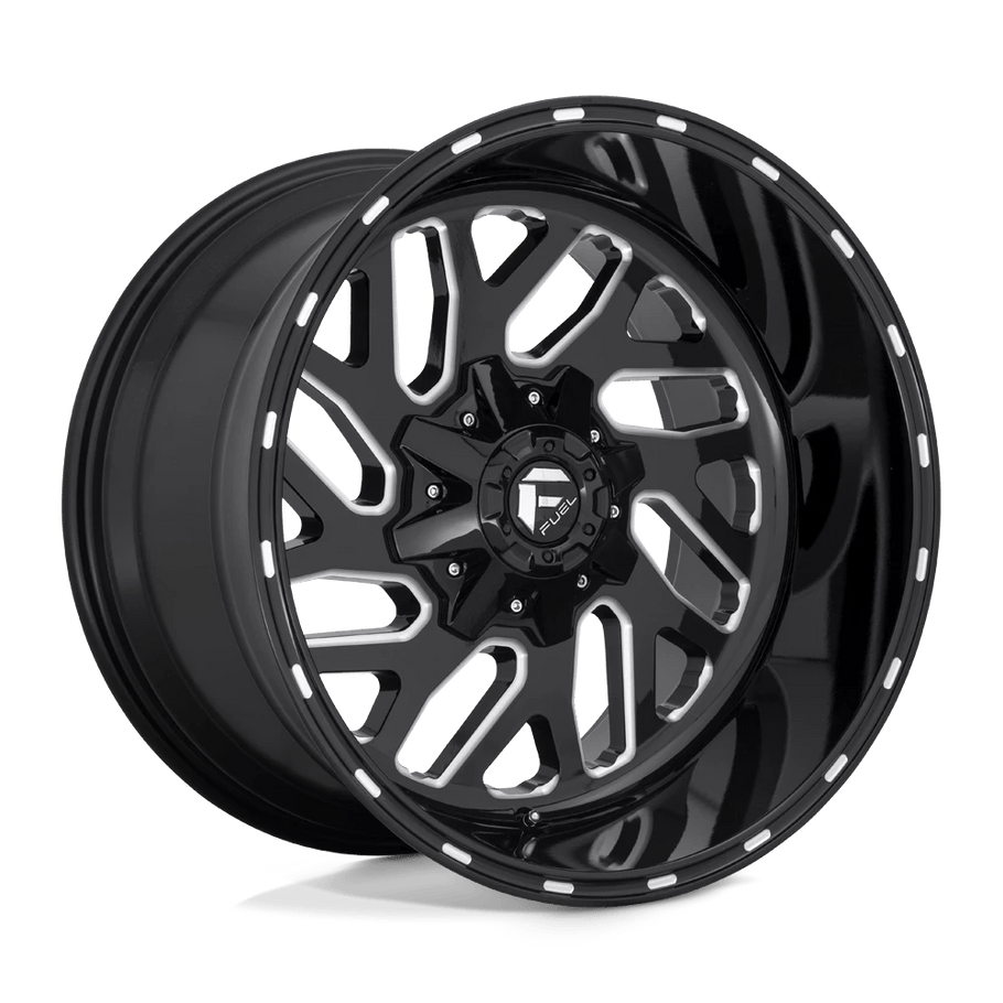 Fuel D581 TRITON 22x8.25 ET-221 8x210 154.30mm GLOSS BLACK MILLED (Load Rated 1134kg)