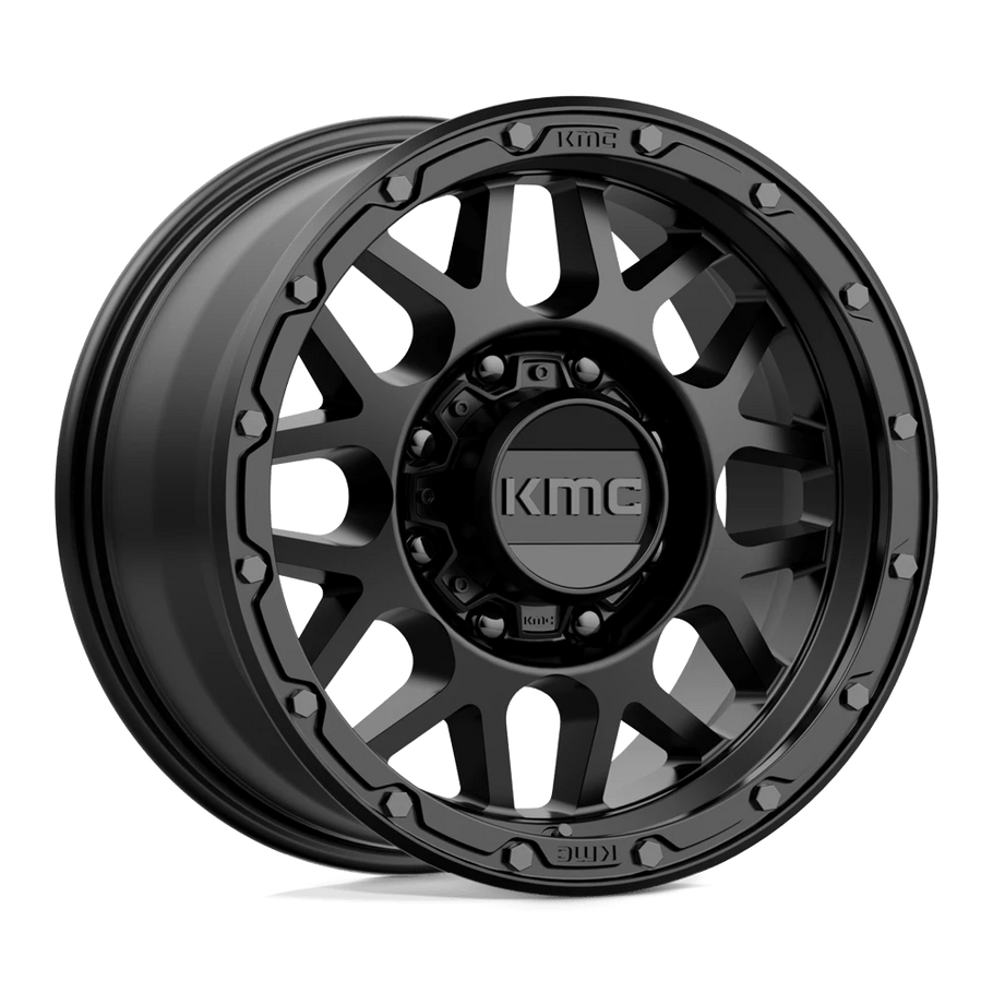 KMC KM535 GRENADE OFF-ROAD 17x9 ET18 8x165 125.10mm MATTE BLACK (Load Rated 1651kg)