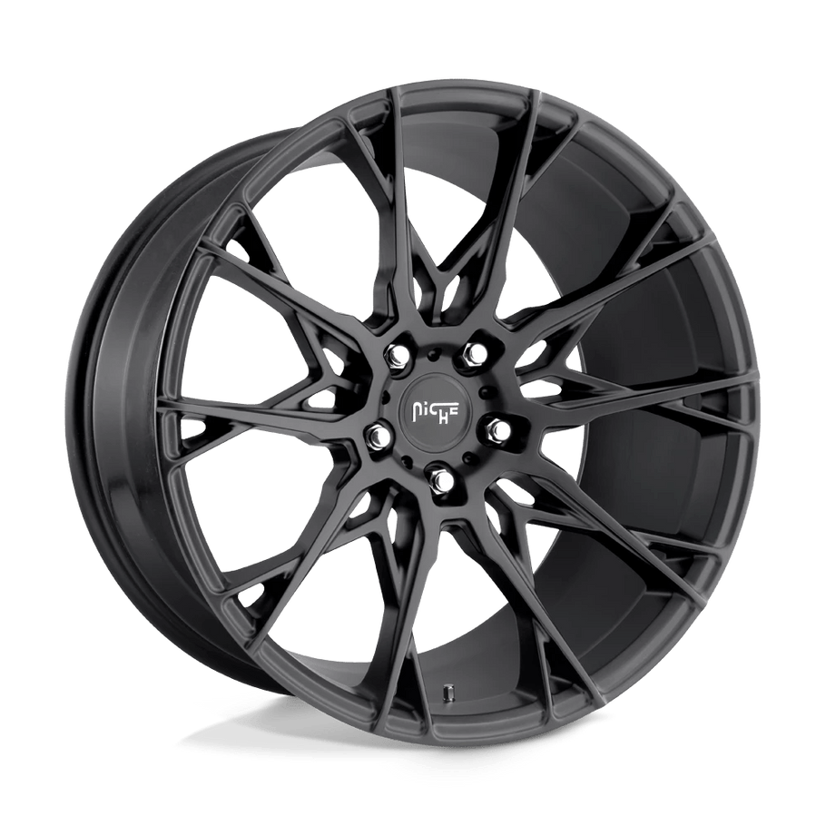 Niche M183 STACCATO 19x8.5 ET35 5x120 72.56mm MATTE BLACK (Load Rated 726kg)