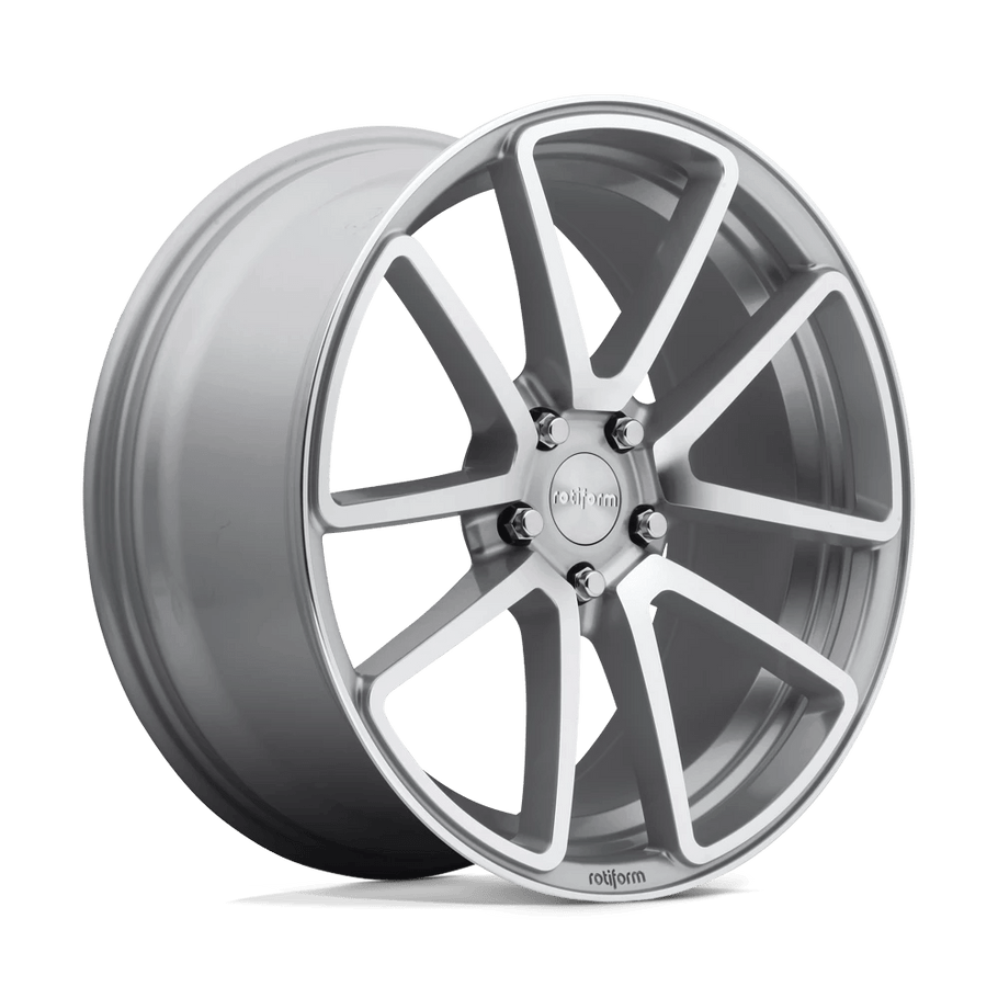 Rotiform R120 SPF 19x8.5 ET45 5x112 66.56mm GLOSS SILVER MACHINED (Load Rated 726kg)