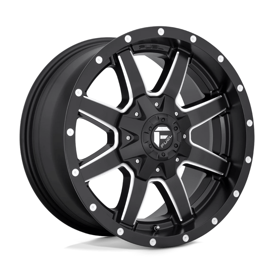 Fuel D538 MAVERICK 17x6.5 ET116 8x210 154.30mm MATTE BLACK MILLED (Load Rated 1361kg)