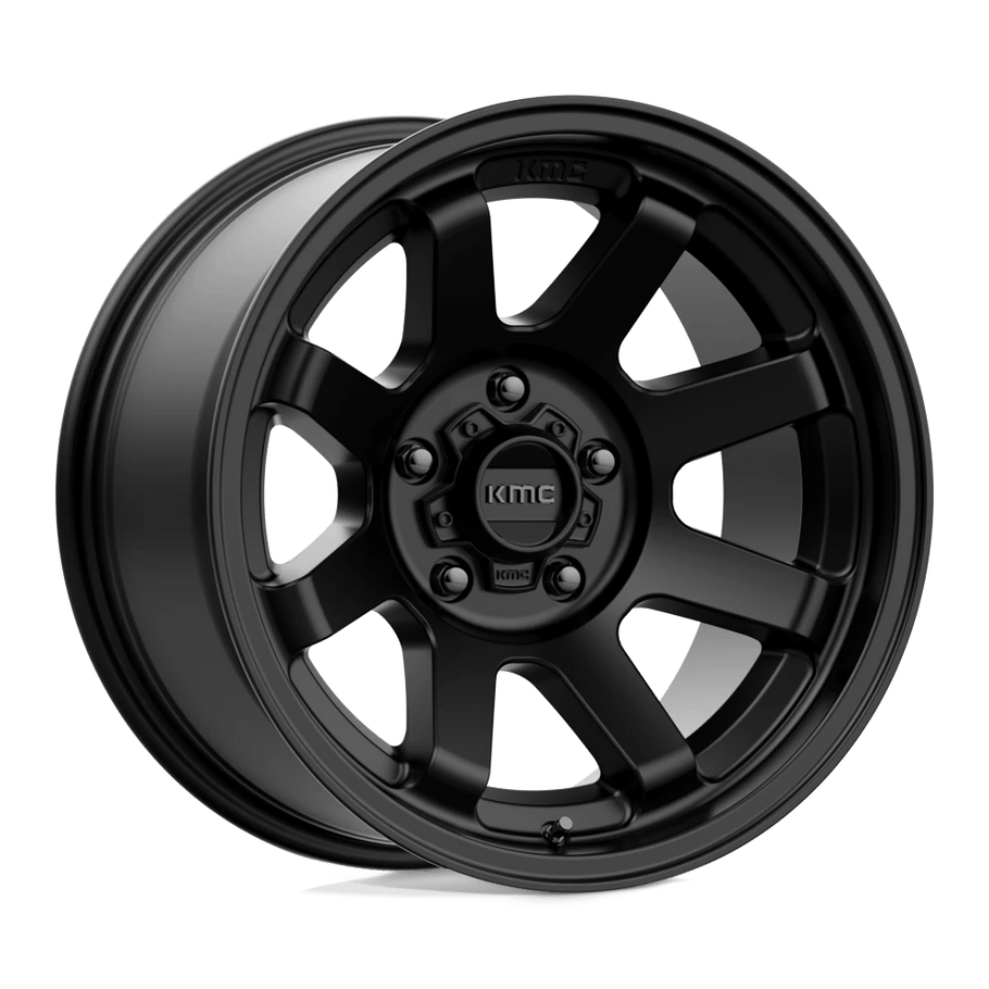 KMC KM723 TRAIL 17x9 ET-12 5x127 71.50mm SATIN BLACK (Load Rated 1134kg)