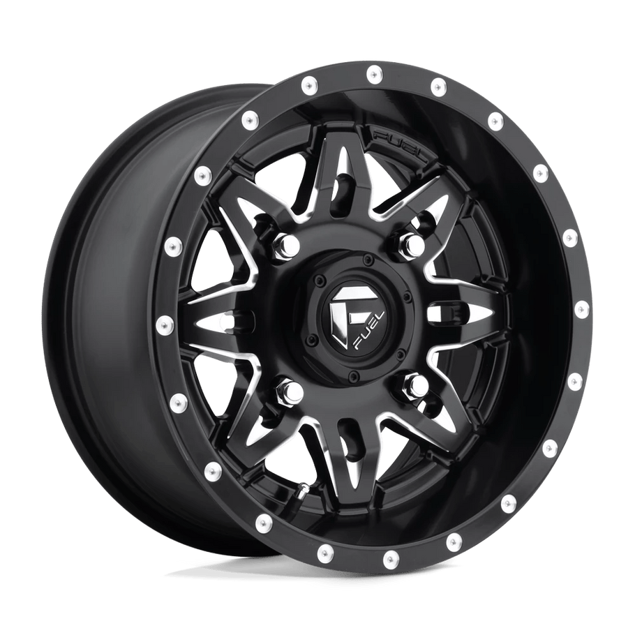 Fuel D567 LETHAL 15x7 ET13 4x156 132.00mm MATTE BLACK MILLED (Load Rated 454kg)