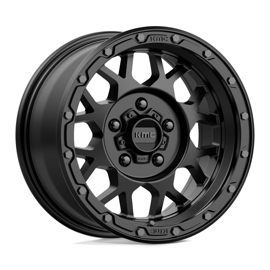 KMC KM535 GRENADE OFF-ROAD 17x8.5 ET0 5x127 78.10mm MATTE BLACK (Load Rated 1134kg)