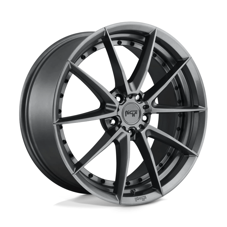 Niche M197 SECTOR 20x9 ET35 5x114.3 72.56mm GLOSS ANTHRACITE (Load Rated 816kg)