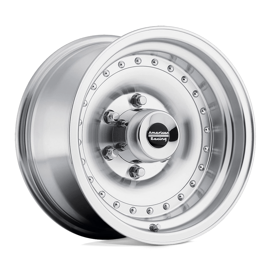 American Racing AR61 OUTLAW I 15x7 ET-6 5x120.65 83.06mm MACHINED W/ CLEAR COAT (Load Rated 862kg)