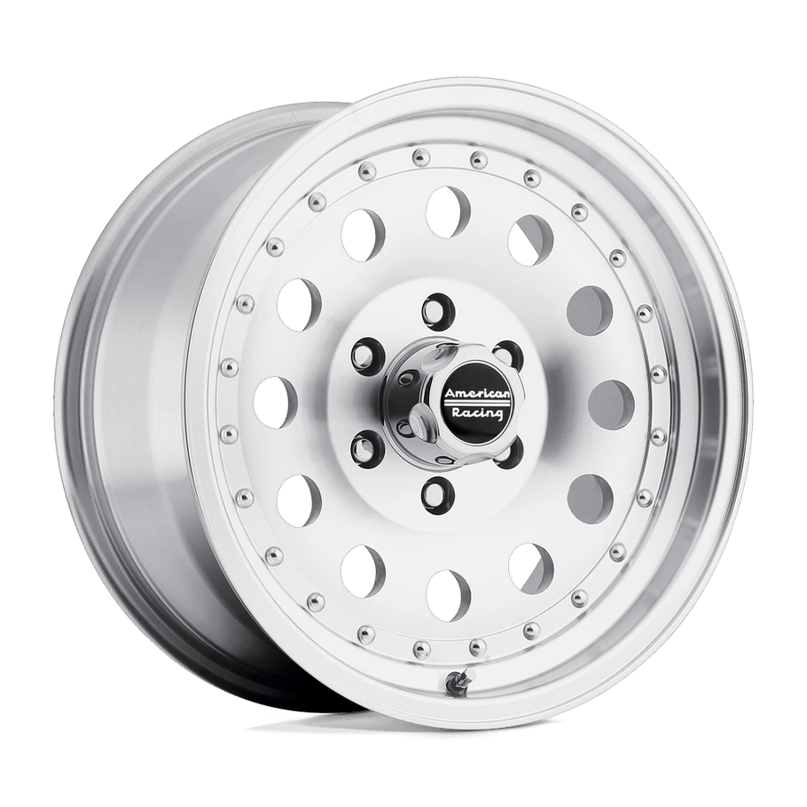American Racing AR62 OUTLAW II 15x7 ET-6 5x140 108.00mm MACHINED W/ CLEAR COAT (Load Rated 862kg)