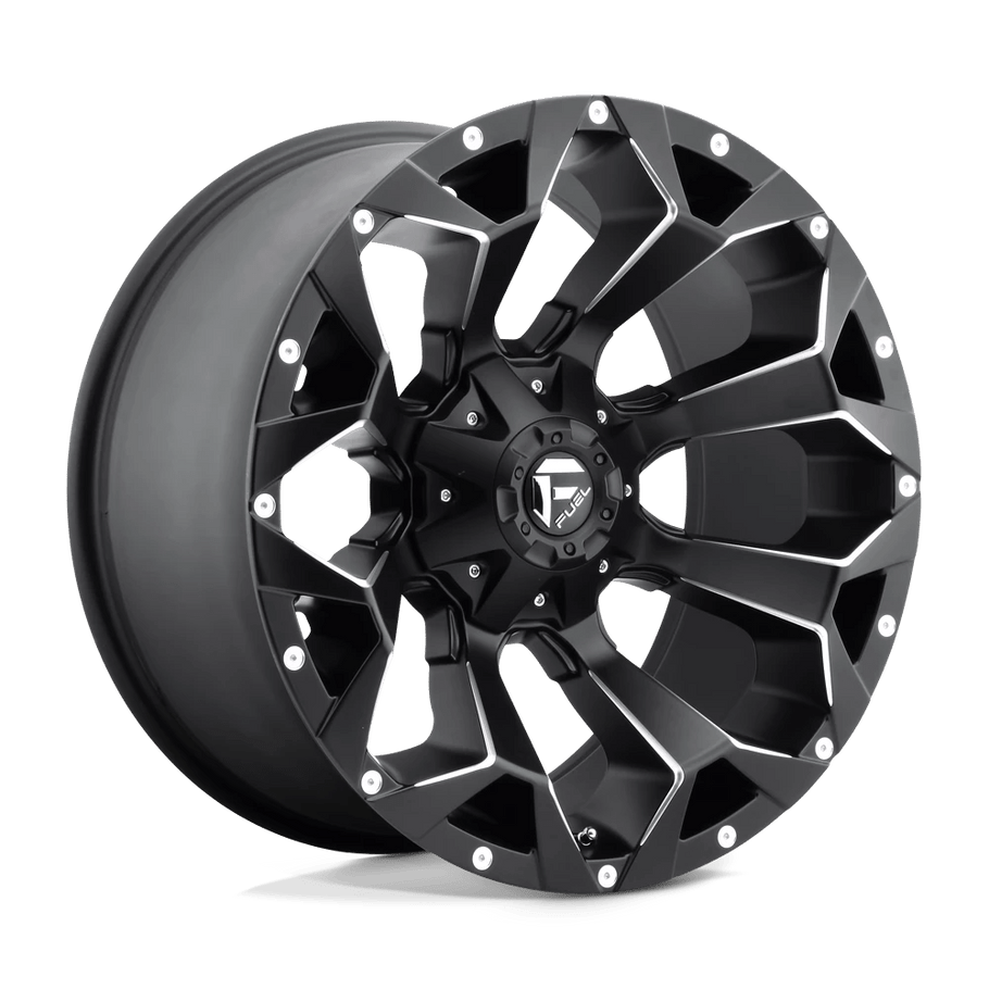 Fuel D546 ASSAULT 20x10 ET-18 8x170 125.10mm MATTE BLACK MILLED (Load Rated 1678kg)