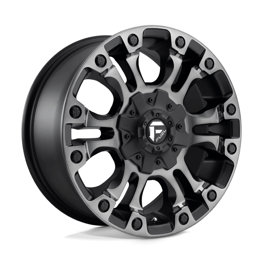 Fuel D569 VAPOR 17x9 ET-12 6x135/139.7 106.10mm MATTE BLACK DOUBLE DARK TINT (Load Rated 1134kg)