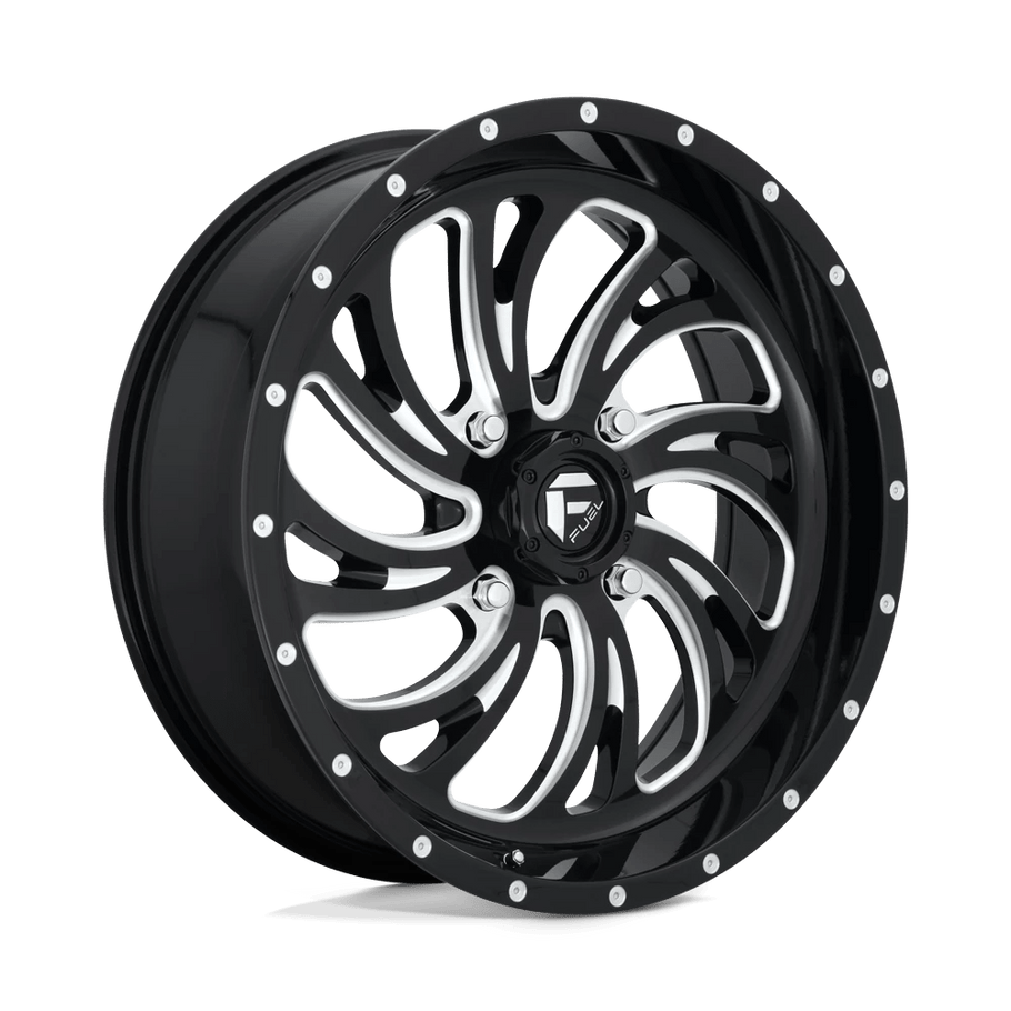 Fuel D641 KOMPRESSOR 18x7 ET13 4x156 132.00mm GLOSS BLACK MILLED (Load Rated 454kg)