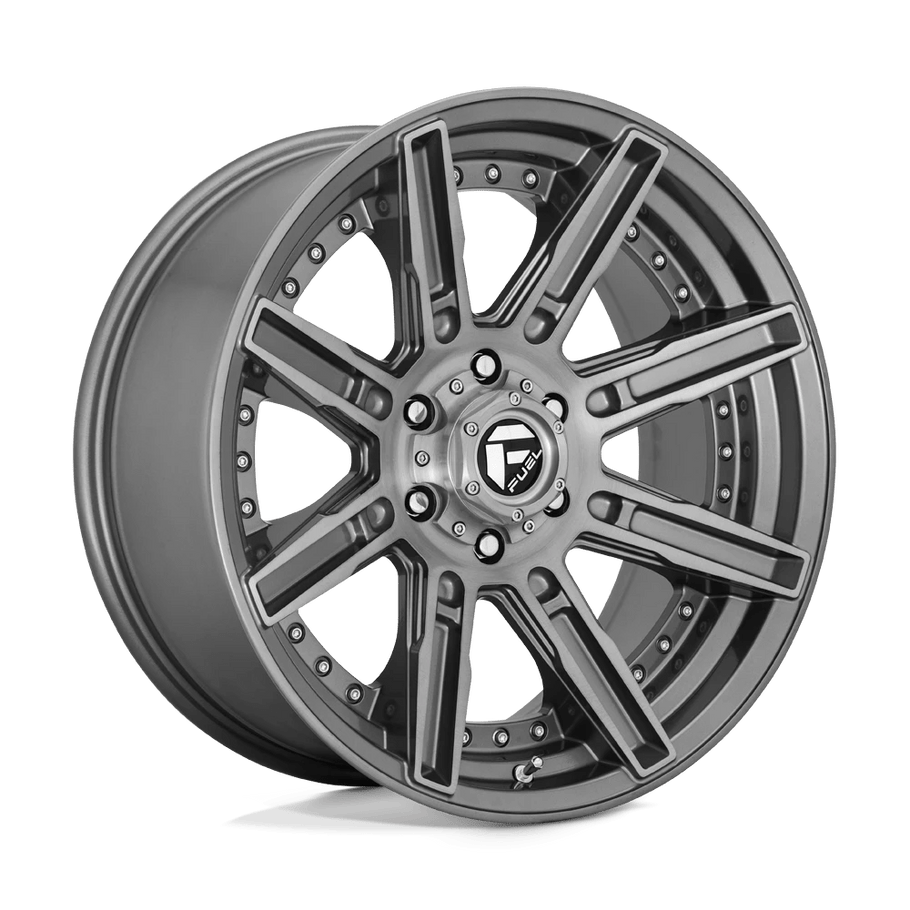 Fuel D710 ROGUE PLATINUM 20x10 ET-18 6x139.7 106.10mm BRUSHED GUN METAL TINTED CLEAR (Load Rated 1134kg)