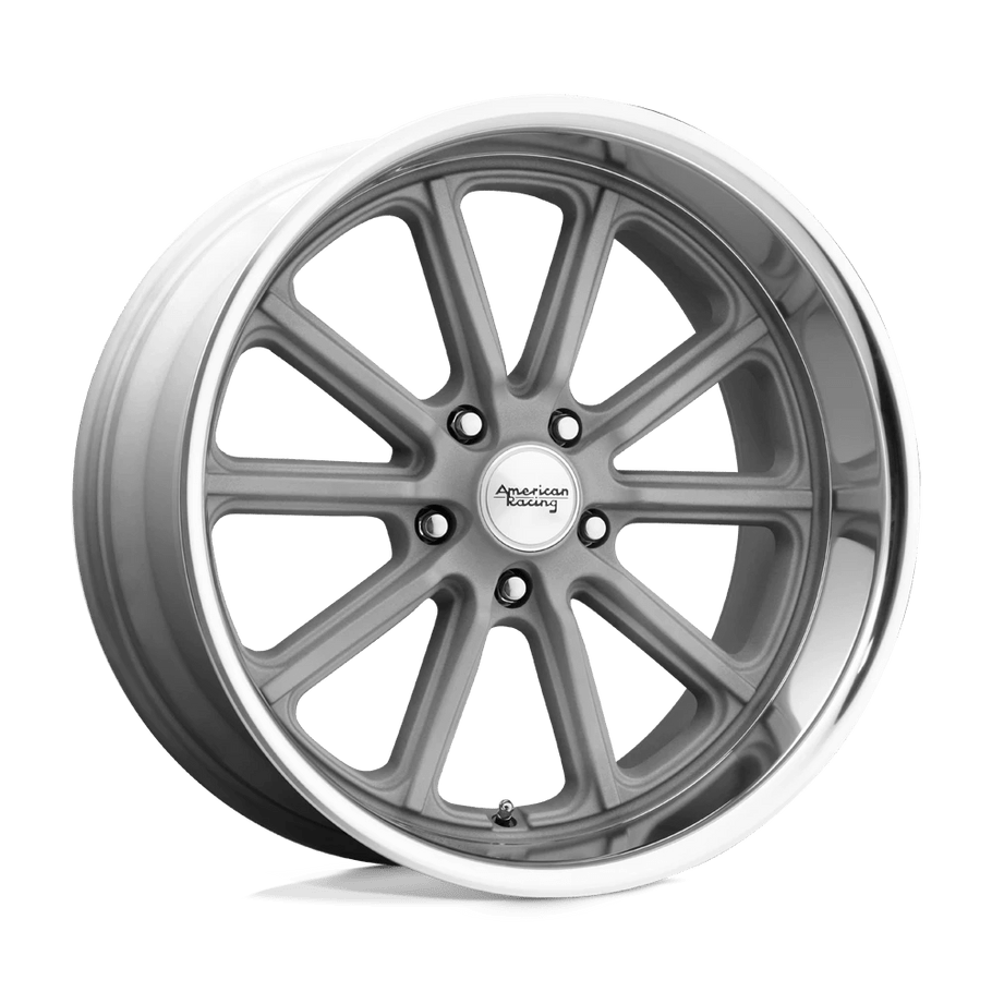 American Racing VN507 RODDER 20x9.5 ET0 5x114.3 72.56mm VINTAGE SILVER W/ DIAMOND CUT LIP (Load Rated 717kg)