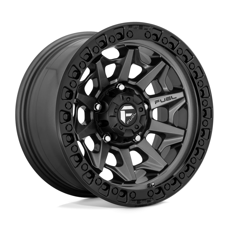 Fuel D716 COVERT 20x9 ET20 6x135 87.10mm MATTE GUN METAL BLACK BEAD RING (Load Rated 1134kg)