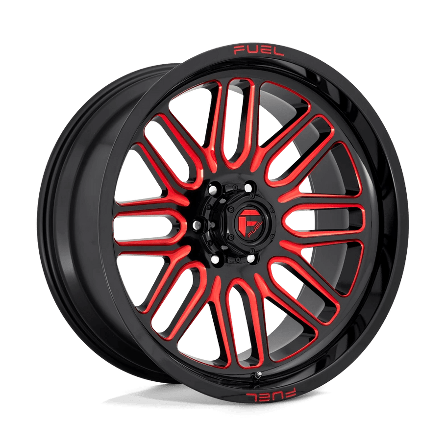 Fuel D663 IGNITE 20x9 ET01 5x127 71.50mm GLOSS BLACK RED TINTED CLEAR (Load Rated 1043kg)