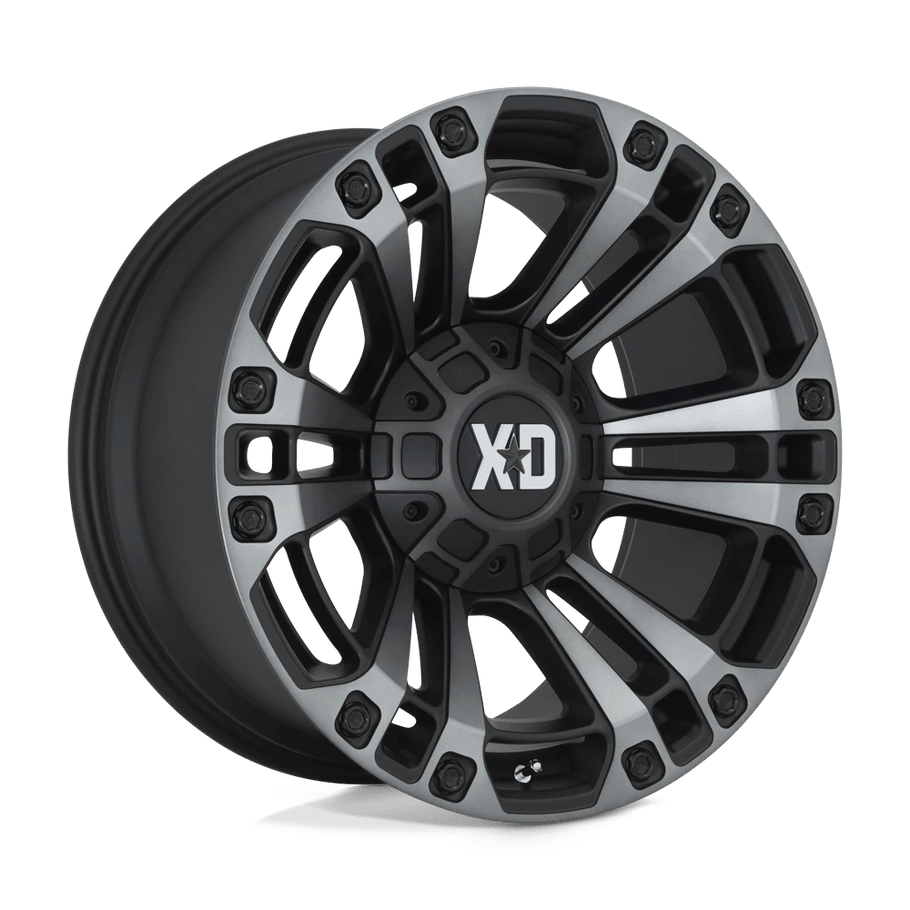 XD XD851 MONSTER 3 20x9 ET0 6x135/139.7 106.10mm SATIN BLACK W/ GRAY TINT (Load Rated 1134kg)