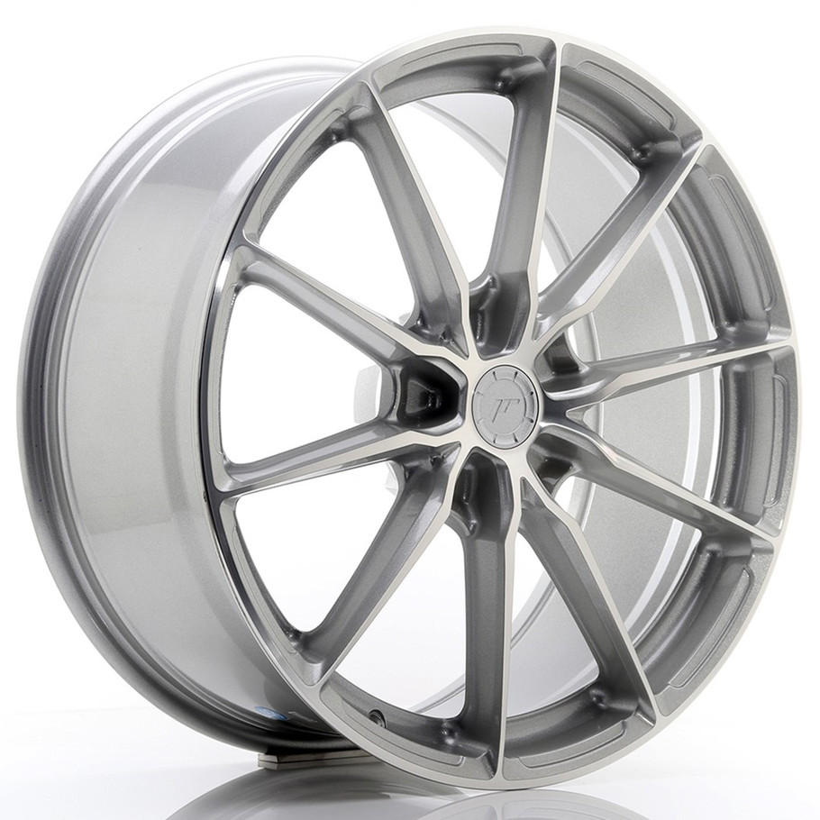 JR Wheels JR37 20x9 ET35-45 5H CUSTOM PCD Silver Machined Face