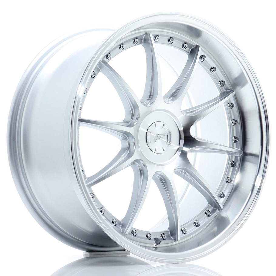 JR Wheels JR41 19x9.5 ET12-22 5H CUSTOM PCD Silver Machined Face