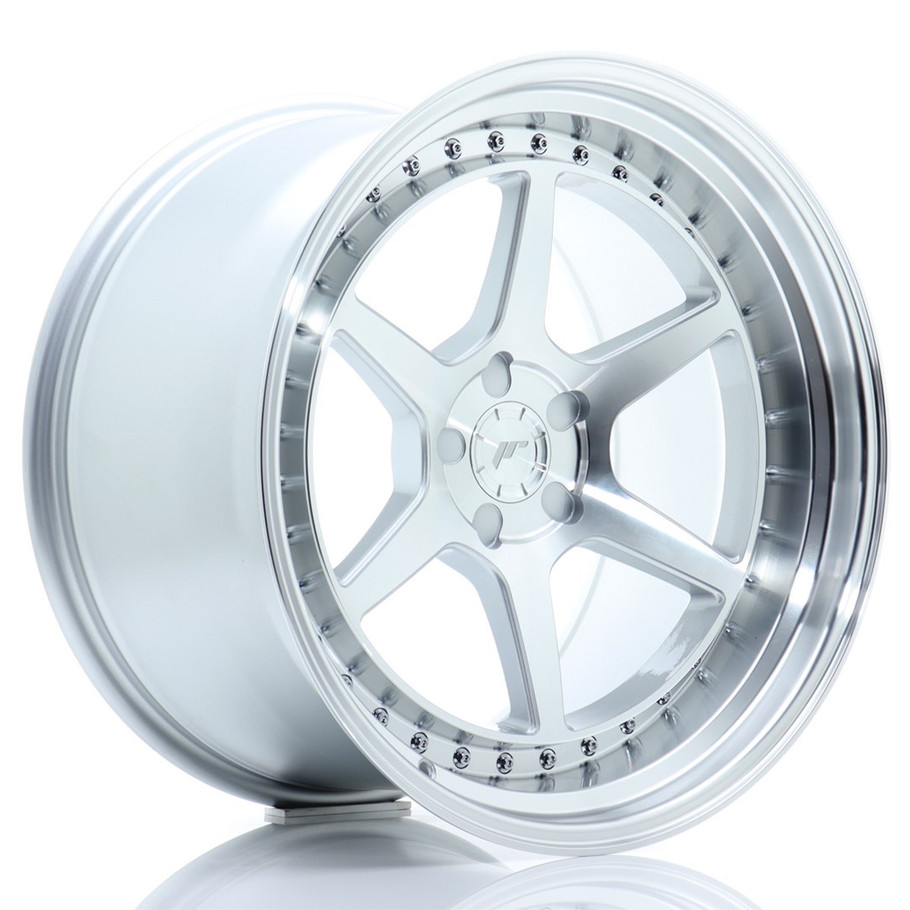 JR Wheels JR43 19x11 ET0-25 5H CUSTOM PCD Silver w/Machined Face