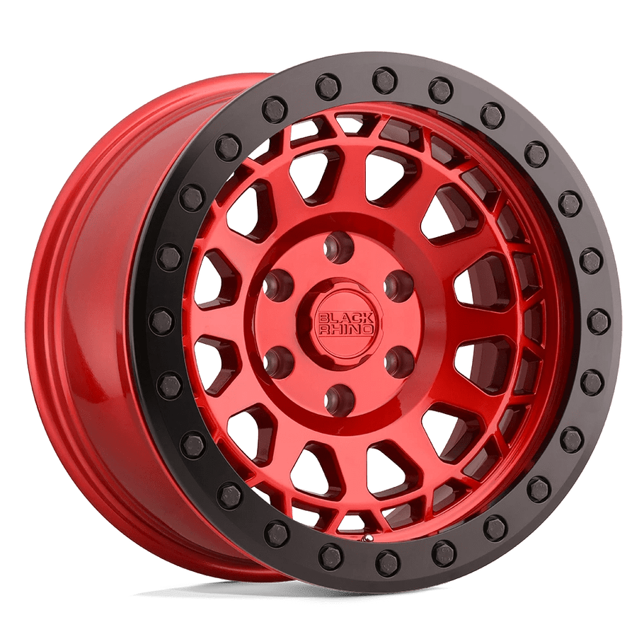 Black Rhino PRIMM 17x8.5 ET0 6x135 87.10mm CANDY RED W/ BLACK BOLTS (Load Rated 1651kg)