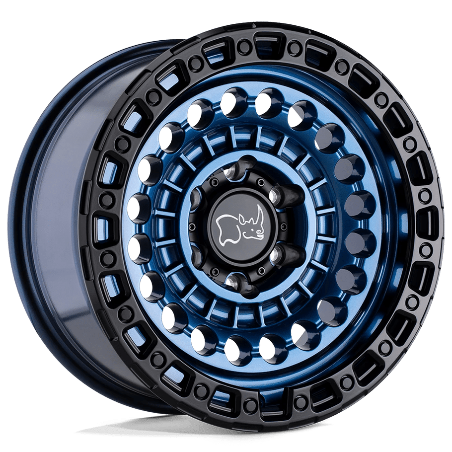 Black Rhino SENTINEL 17x8.5 ET-18 8x165 125.10mm COBALT BLUE W/ BLACK RING (Load Rated 1678kg)