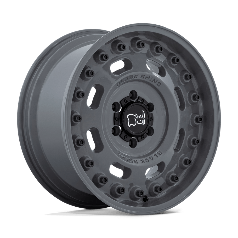 Black Rhino AXLE 17x9.5 ET6 8x165 125.10mm BATTLESHIP GRAY (Load Rated 1651kg)