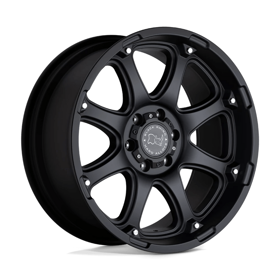 Black Rhino GLAMIS 18x9 ET12 8x165 122.40mm MATTE BLACK (Load Rated 1587kg)