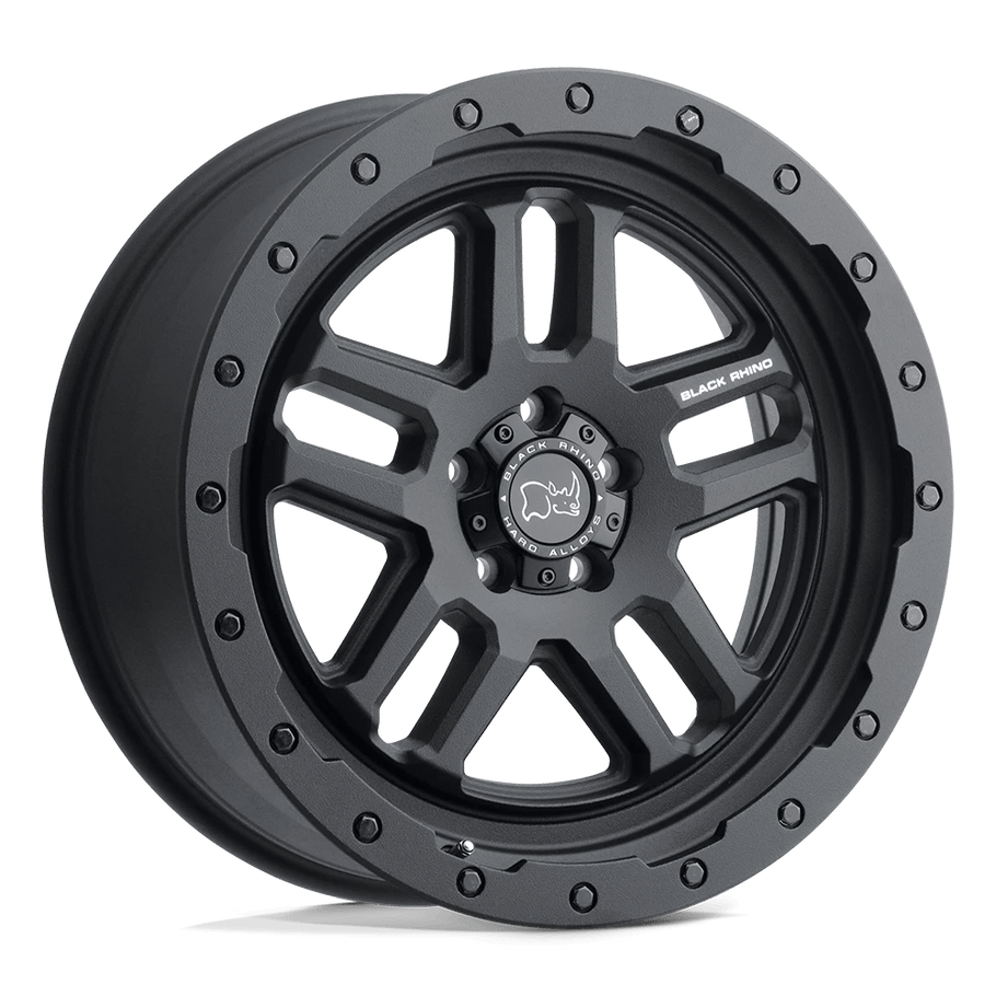 Black Rhino BARSTOW 20x9.5 ET0 6x139.7 112.10mm TEXTURED MATTE BLACK (Load Rated 1111kg)