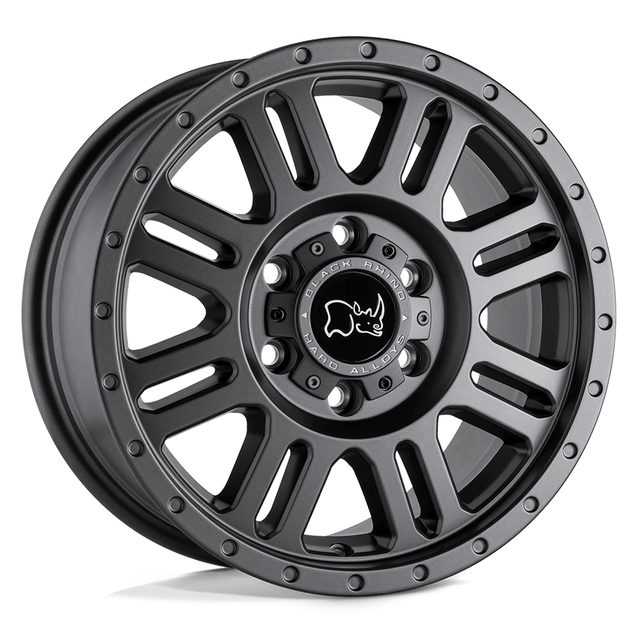 Black Rhino YELLOWSTONE 17x8 ET45 5x160 65.07mm MATTE GUNMETAL (Load Rated 1497kg)