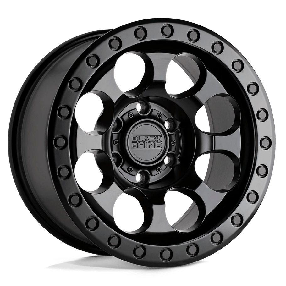 Black Rhino RIOT 17x8.5 ET0 6x139.7 112.10mm MATTE BLACK (Load Rated 1497kg)