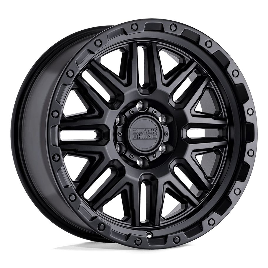 Black Rhino ALAMO 20x9 ET12 6x120 67.06mm MATTE BLACK W/ BLACK BOLTS (Load Rated 1134kg)