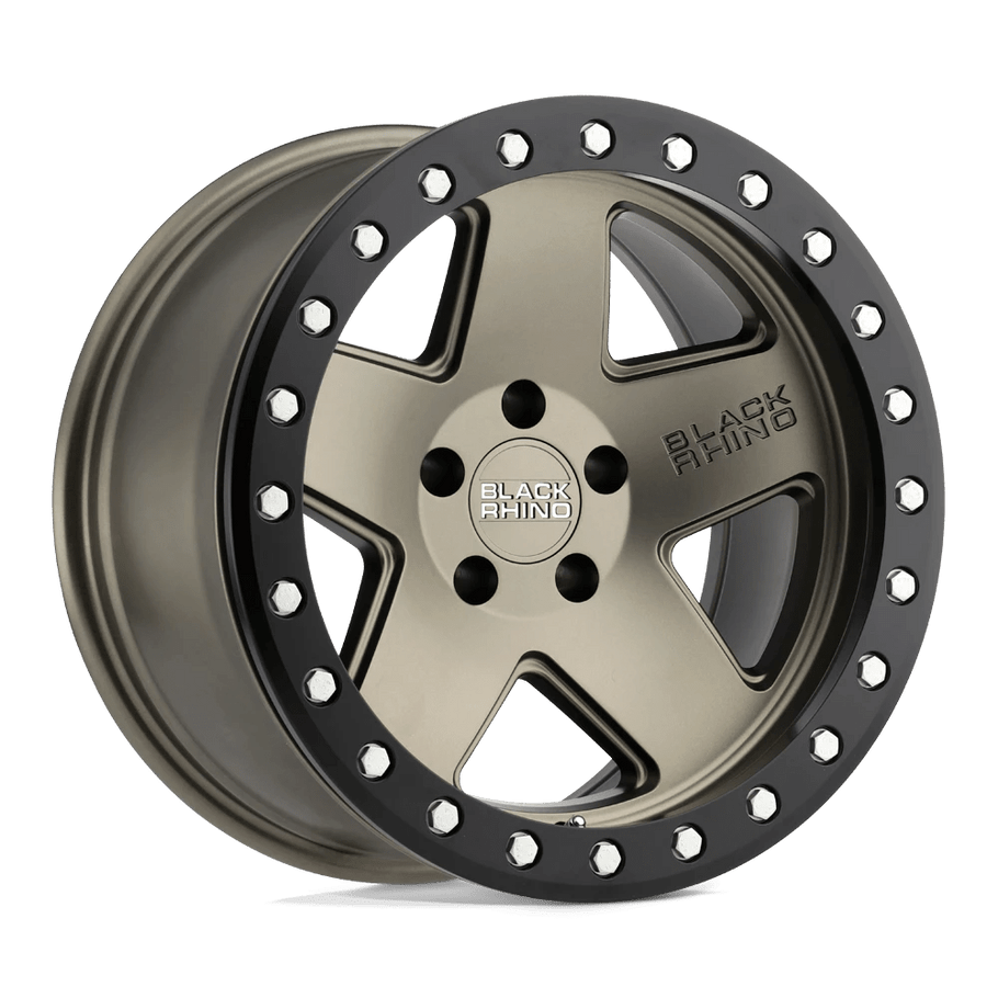 Black Rhino CRAWLER 20x9.5 ET-18 5x127 71.50mm MATTE BRONZE W/ BLACK RING (Load Rated 1020kg)