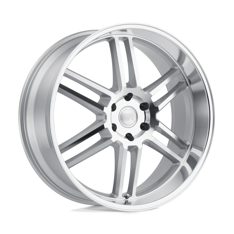 Black Rhino KATAVI 22x10 ET30 5x114.3 76.10mm SILVER W/ MIRROR-CUT FACE (Load Rated 1111kg)