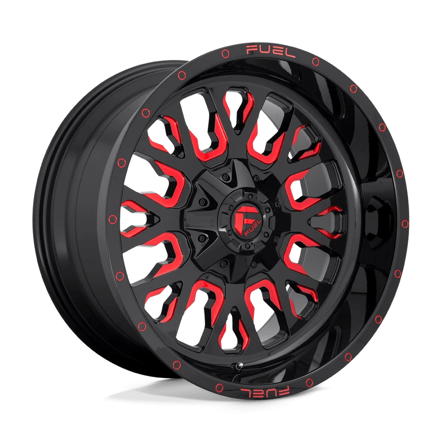 Fuel D612 STROKE 18x9 ET-12 6x135/140 106.10mm GLOSS BLACK RED TINTED CLEAR (Load Rated 1134kg)