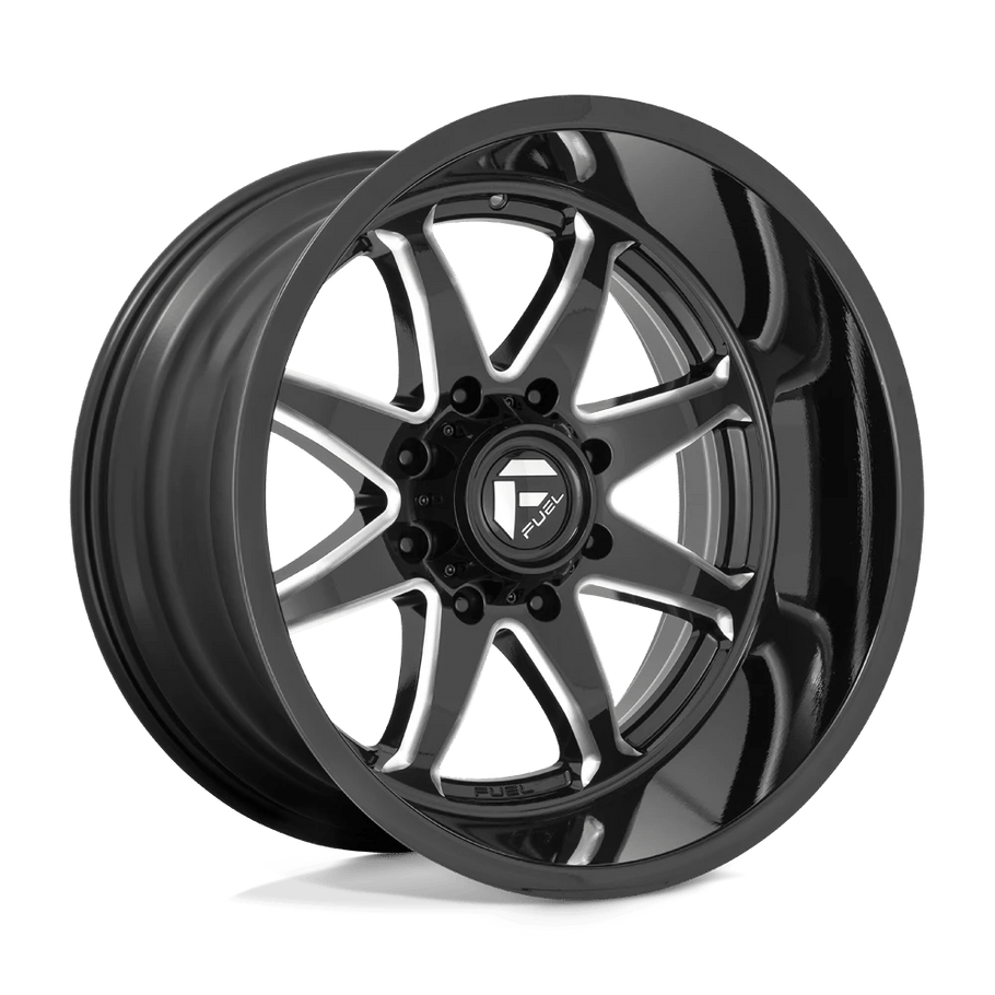 Fuel D749 HAMMER 22x10 ET-18 6x139.7 106.10mm GLOSS BLACK MILLED (Load Rated 1134kg)
