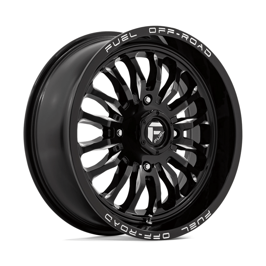 Fuel D821 ARC UTV 20x7 ET13 4x137 110.10mm GLOSS BLACK MILLED (Load Rated 454kg)