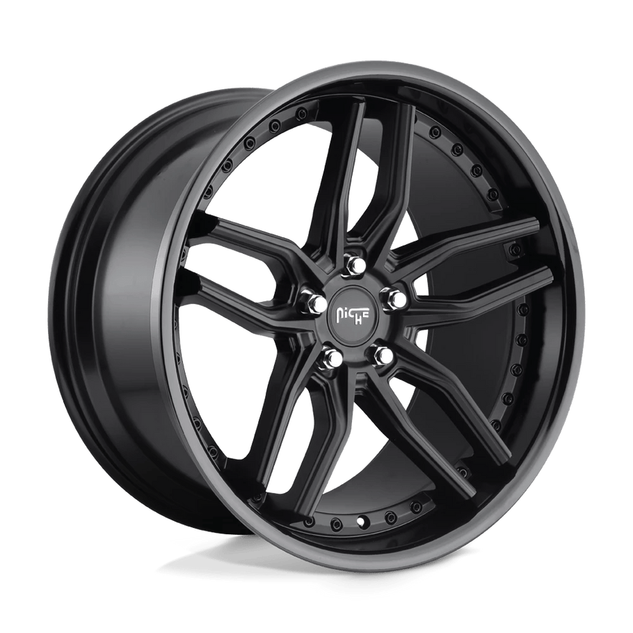 Niche M194 METHOS 19x8.5 ET35 5x114.3 72.56mm GLOSS BLACK MATTE BLACK (Load Rated 816kg)