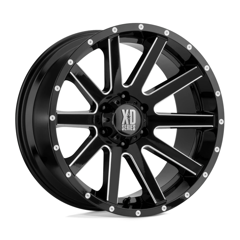 XD XD818 HEIST 20x10 ET-24 6x135 87.10mm SATIN BLACK MILLED (Load Rated 1134kg)