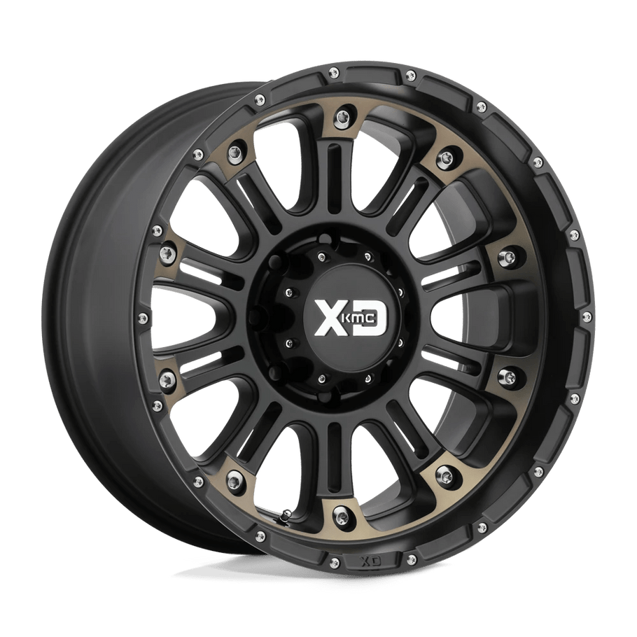 XD XD829 HOSS II 20x9 ET0 6x135 87.10mm SATIN BLACK MACH W/ DARK TINT (Load Rated 1134kg)