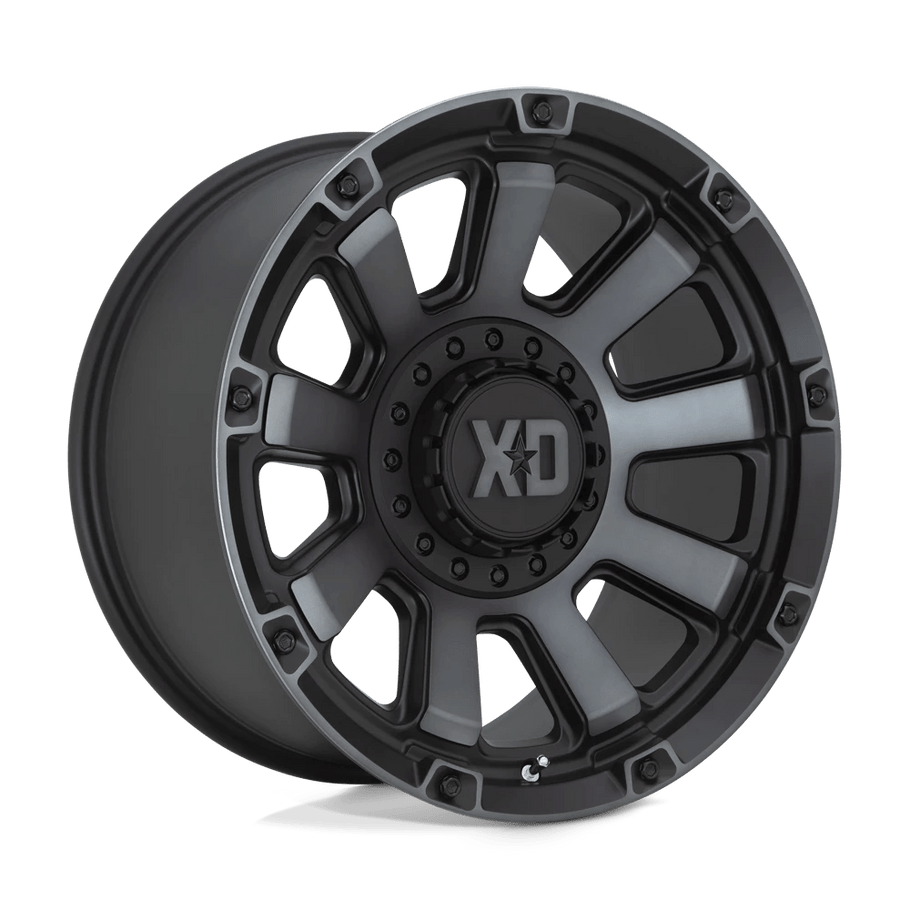 XD XD852 GAUNTLET 20x10 ET-18 6x135/139.7 106.10mm SATIN BLACK W/ GRAY TINT (Load Rated 1134kg)