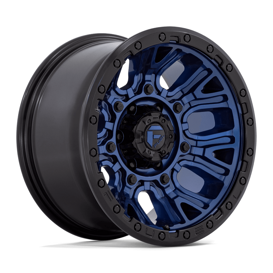 Fuel D827 TRACTION 17x9 ET-12 6x139.7 106.10mm DARK BLUE W/ BLACK RING (Load Rated 1134kg)