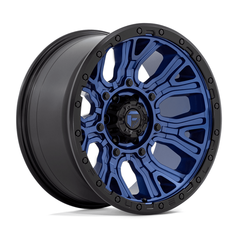 Fuel D827 TRACTION 20x10 ET-18 6x139.7 106.10mm DARK BLUE W/ BLACK RING (Load Rated 1134kg)