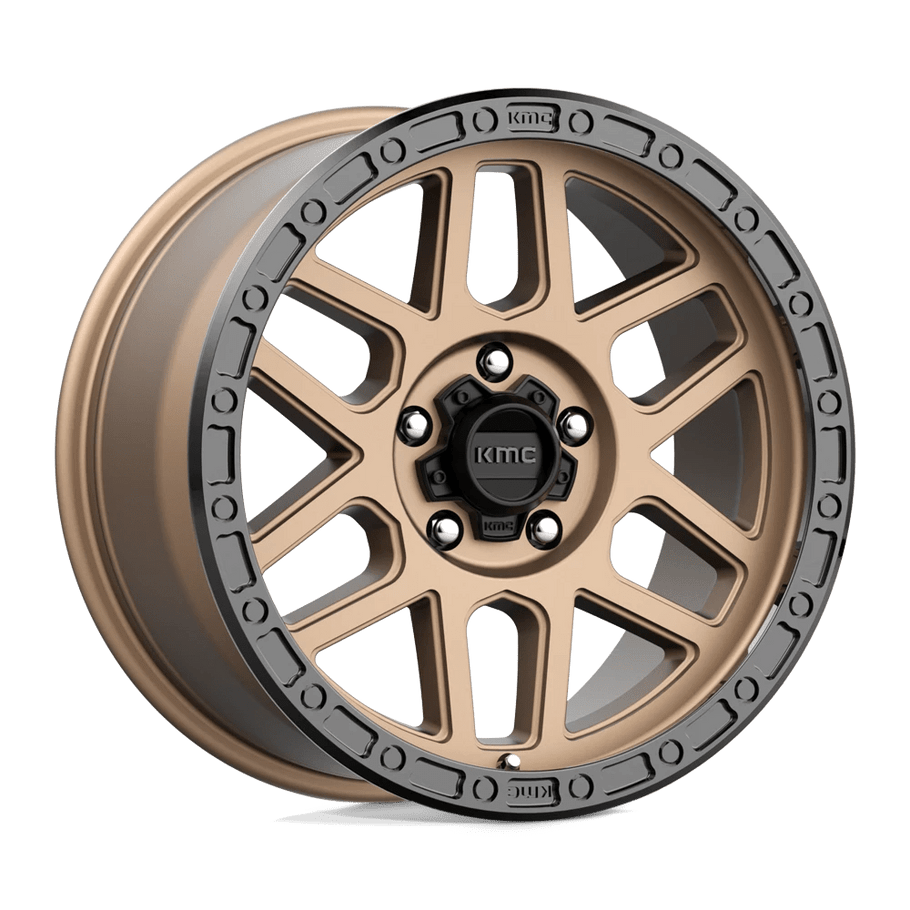 KMC KM544 MESA 18x9 ET18 5x127 71.50mm MATTE BRONZE W/ BLACK LIP (Load Rated 1134kg)