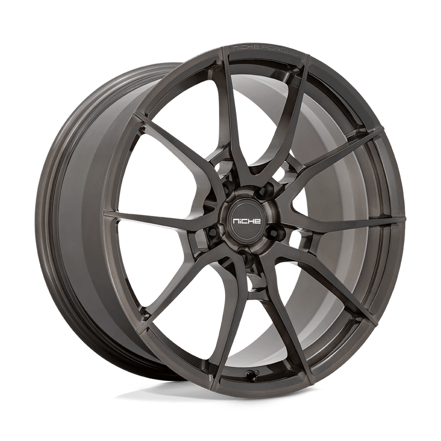Niche T111 KANAN 19x9.5 ET45 5x120 70.70mm BRUSHED CANDY SMOKE (Load Rated 726kg)