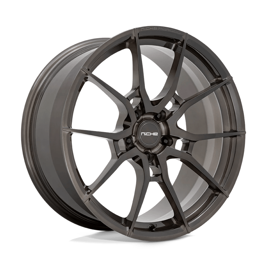 Niche T111 KANAN 20x11.5 ET52 5x120 70.70mm BRUSHED CANDY SMOKE (Load Rated 726kg)