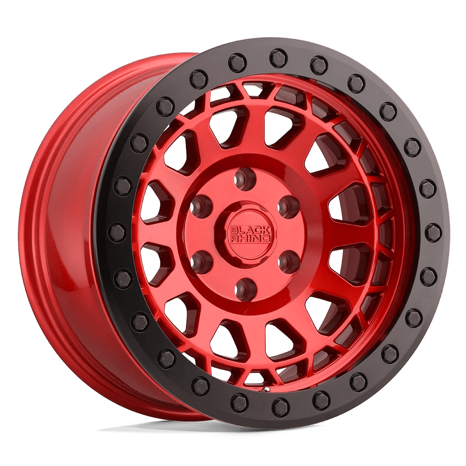 Black Rhino PRIMM 17x9 ET0 6x135 87.10mm CANDY RED W/ BLACK BOLTS (Load Rated 1651kg)