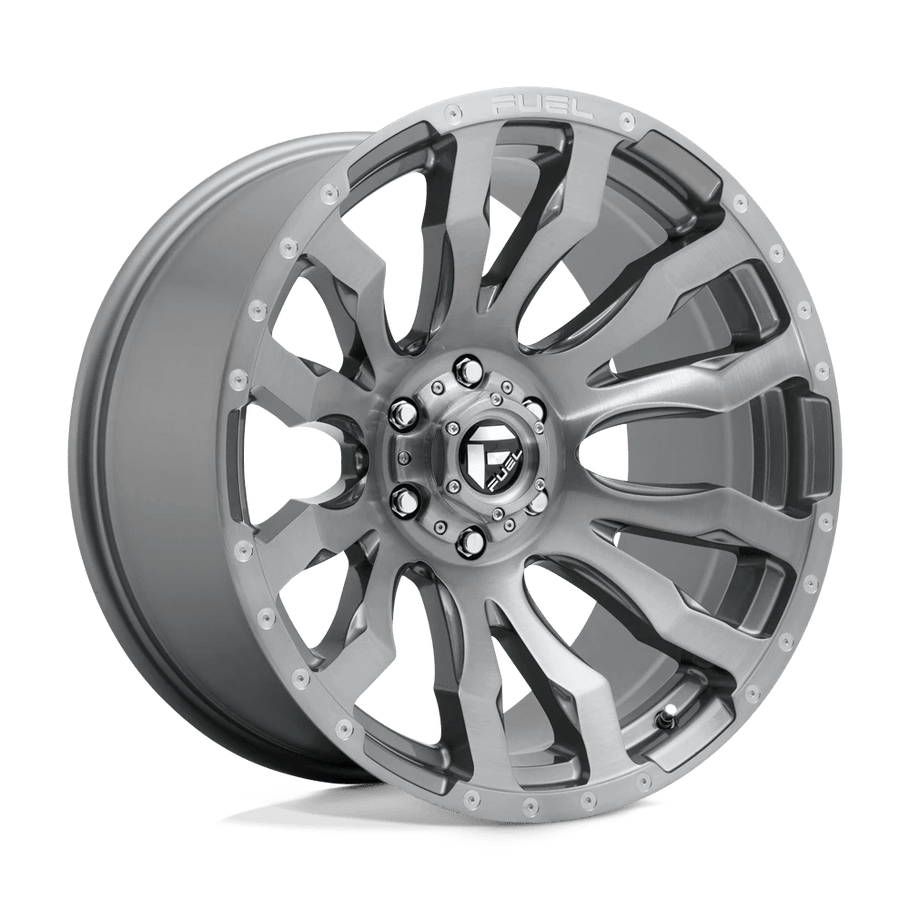 Fuel D693 BLITZ 22x10 ET-18 6x139.7 106.10mm BRUSHED GUN METAL TINTED CLEAR (Load Rated 1134kg)